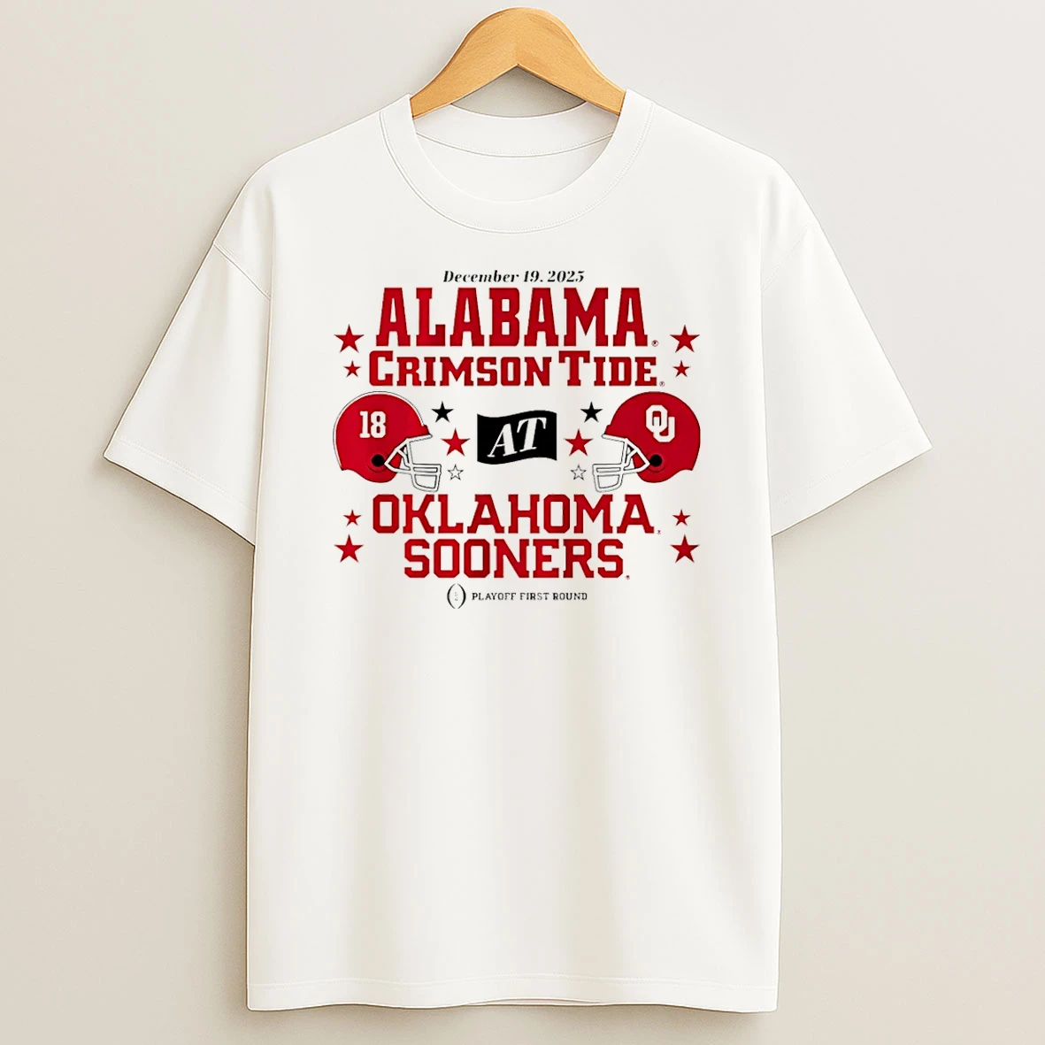 Oklahoma Sooners Vs Alabama Crimson Tide 2025 Cfp First Round Matchup T Shirt