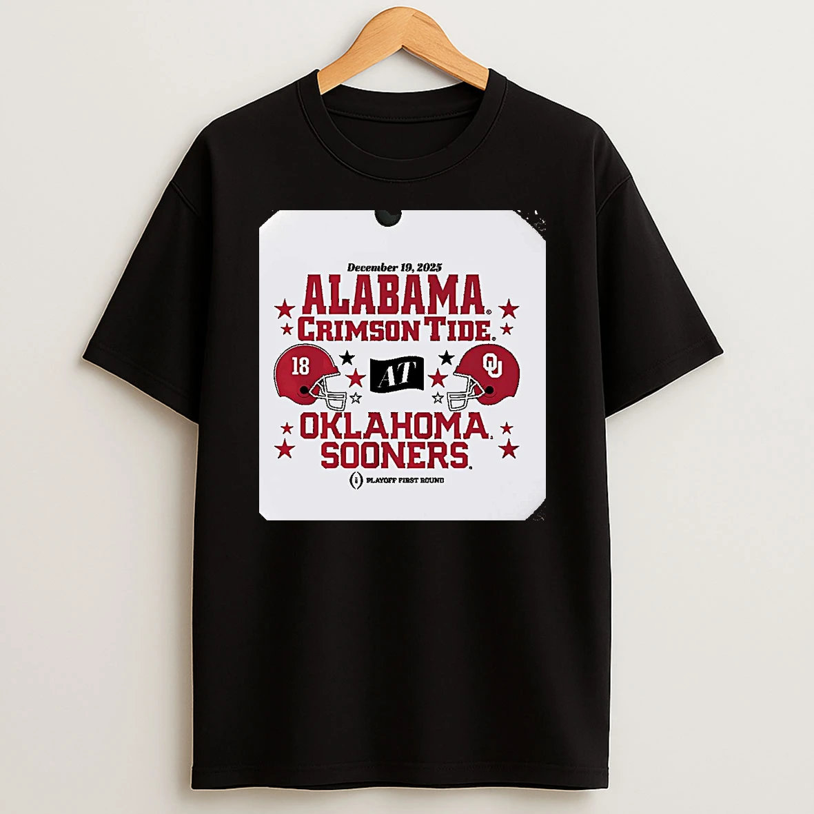 Oklahoma Sooners Vs Alabama Crimson Tide 2025 Cfp First Round Christmas T Shirt