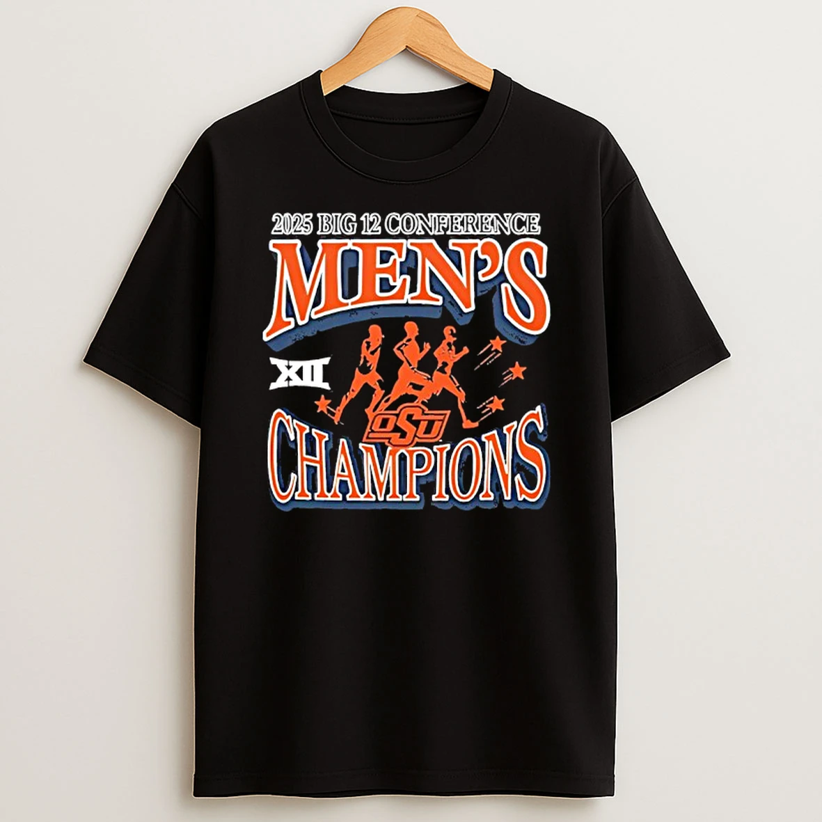 Oklahoma State Cowboys 2025 Big 12 Cross Country Champions T Shirt