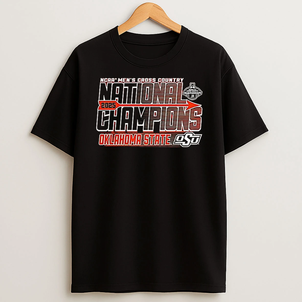 Oklahoma State Cowboys 2025 Cross Country National Champions T Shirt