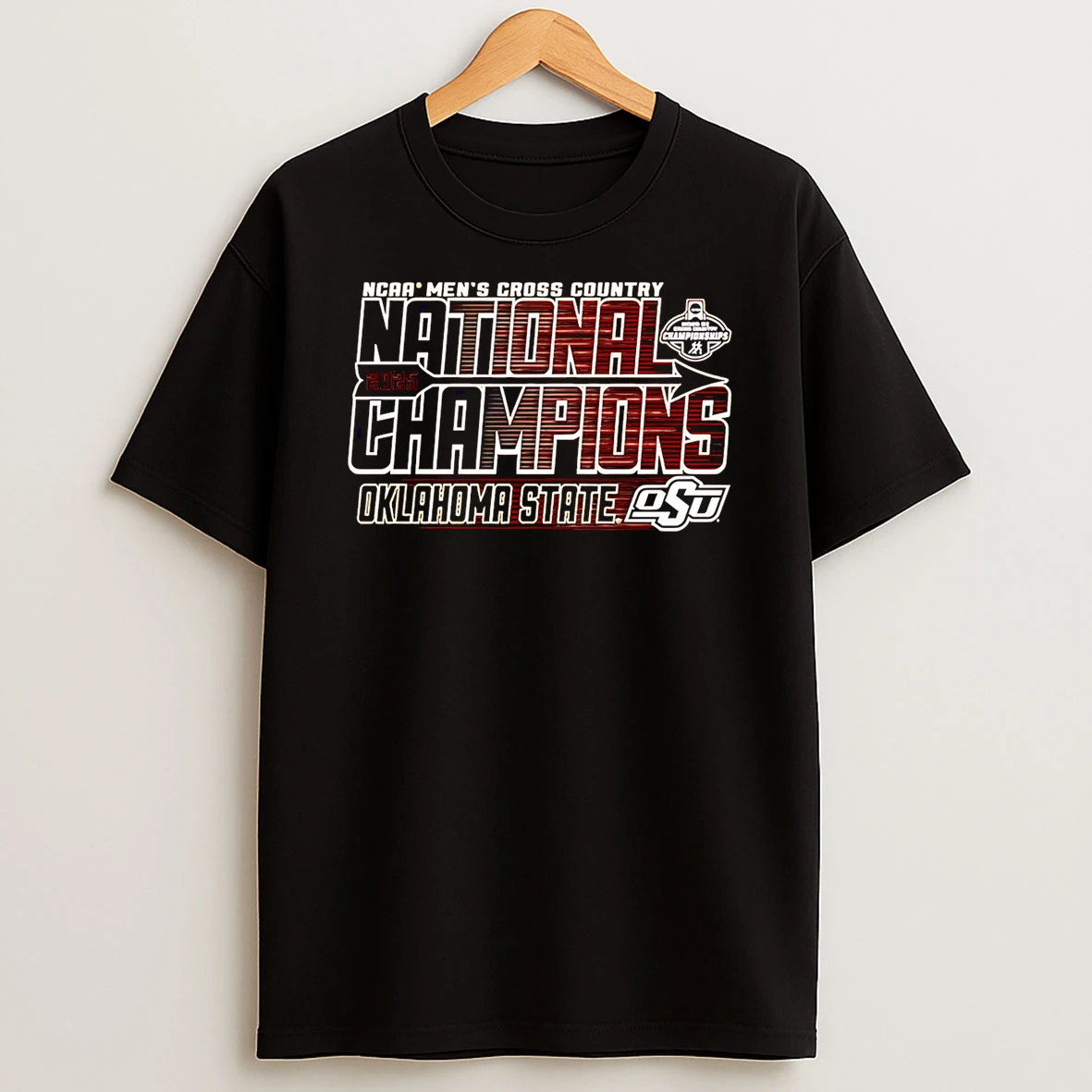 Oklahoma State Cowboys Mens Cross Country National Champions T Shirt