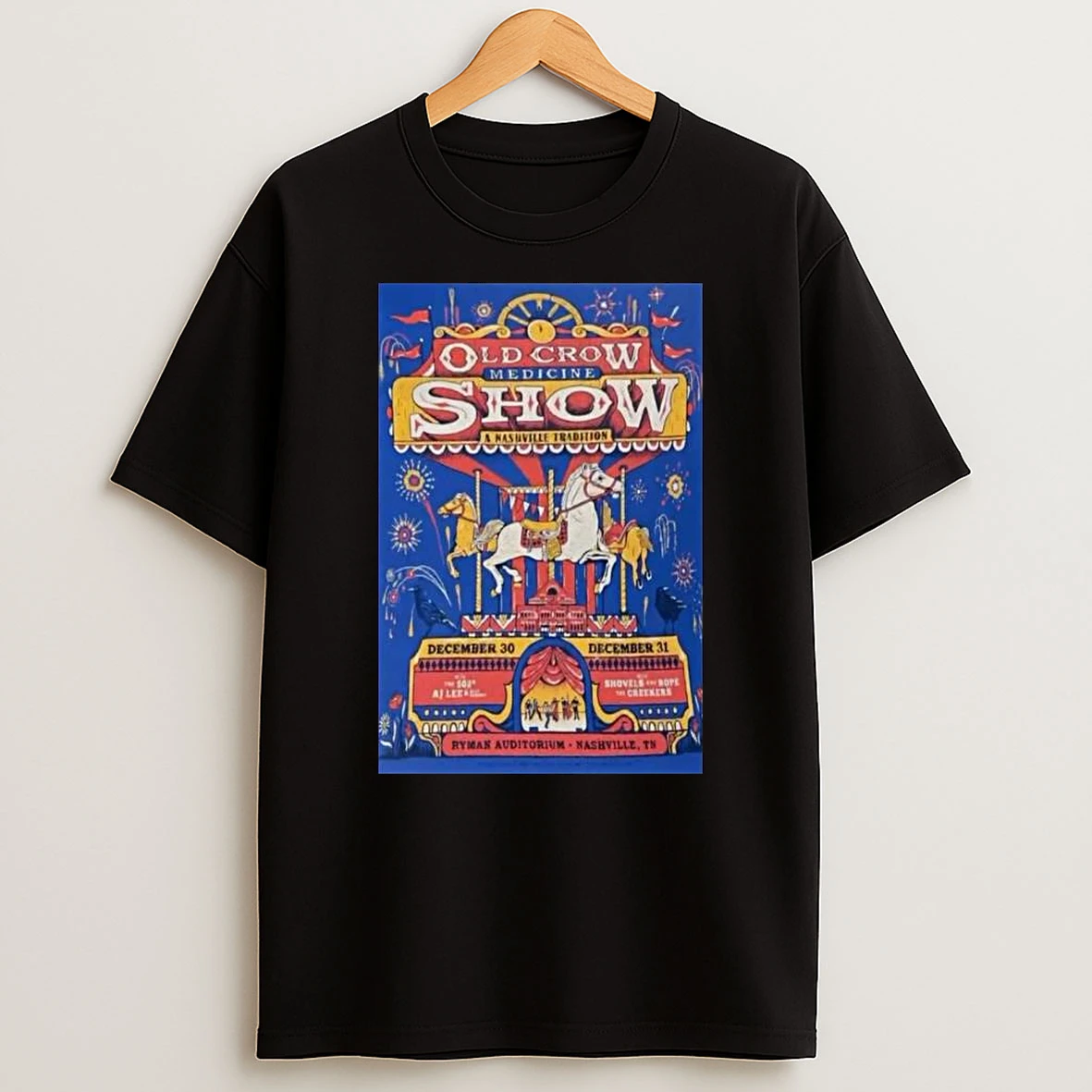 Old Crow Medicine Ryman Auditorium Dec 30 2025 T Shirt