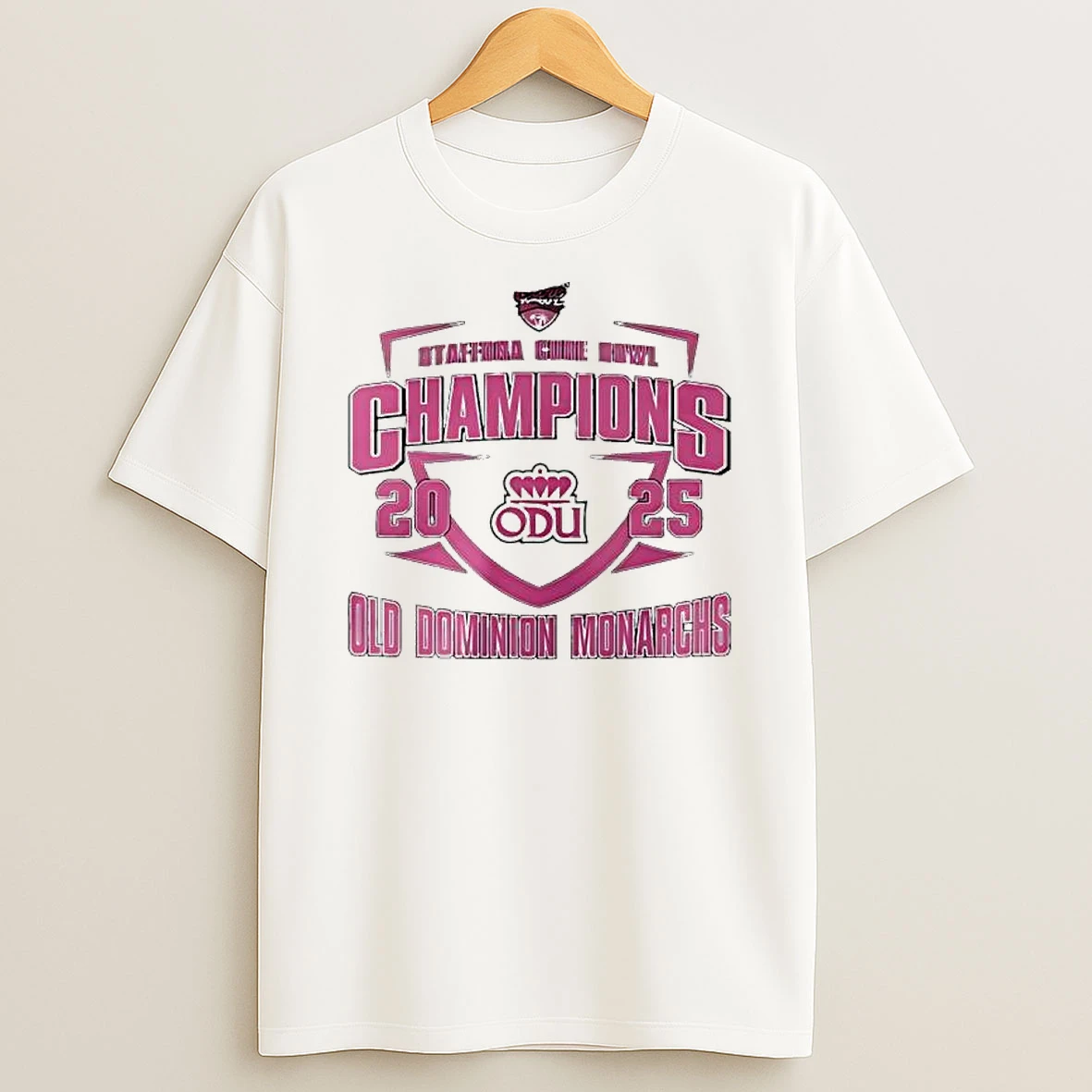 Old Dominion Monarchs 2025 Cure Bowl Champion T Shirt
