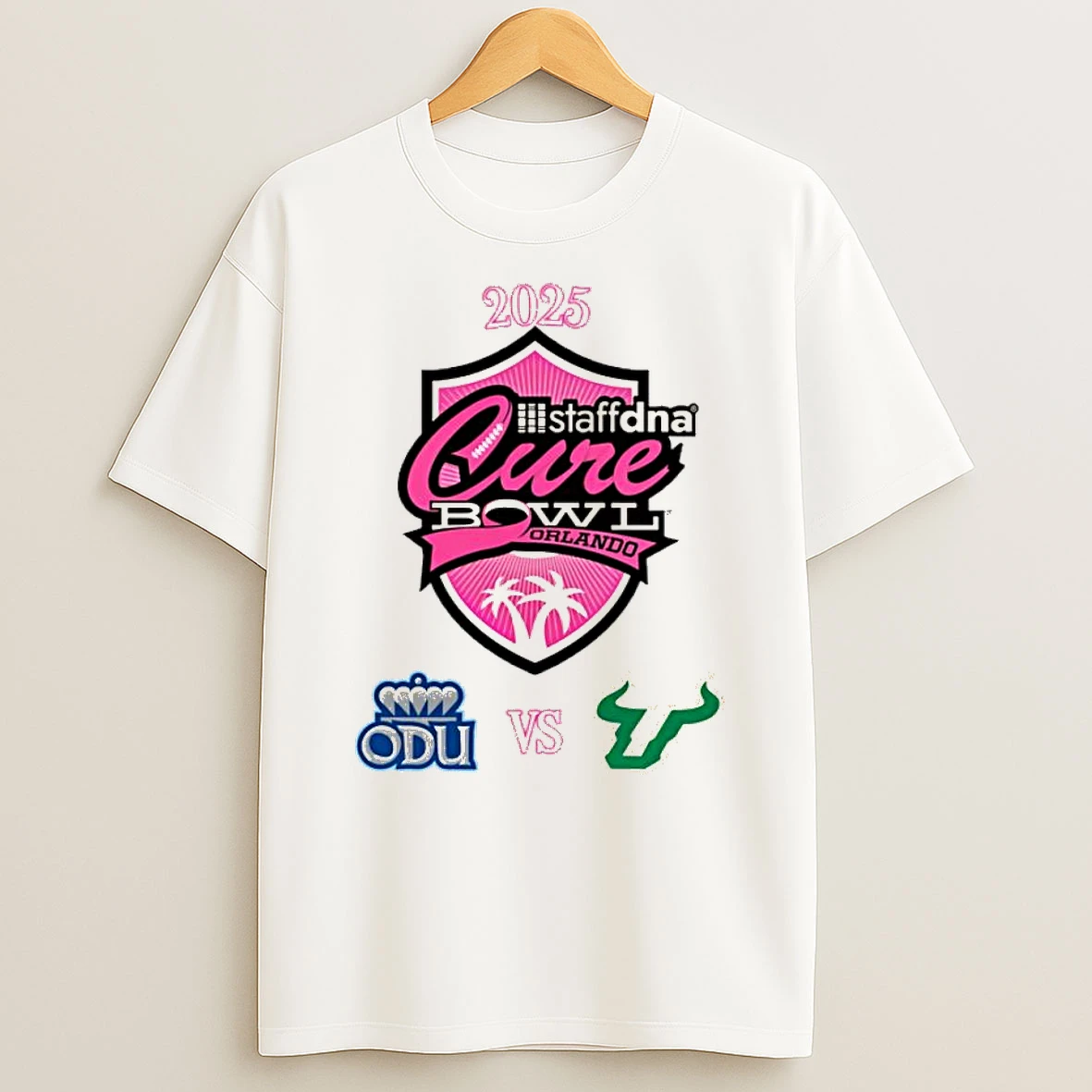Old Dominion Vs South Florida Cure Bowl Camping World Stadium Dec 17th 2025 T Shirt