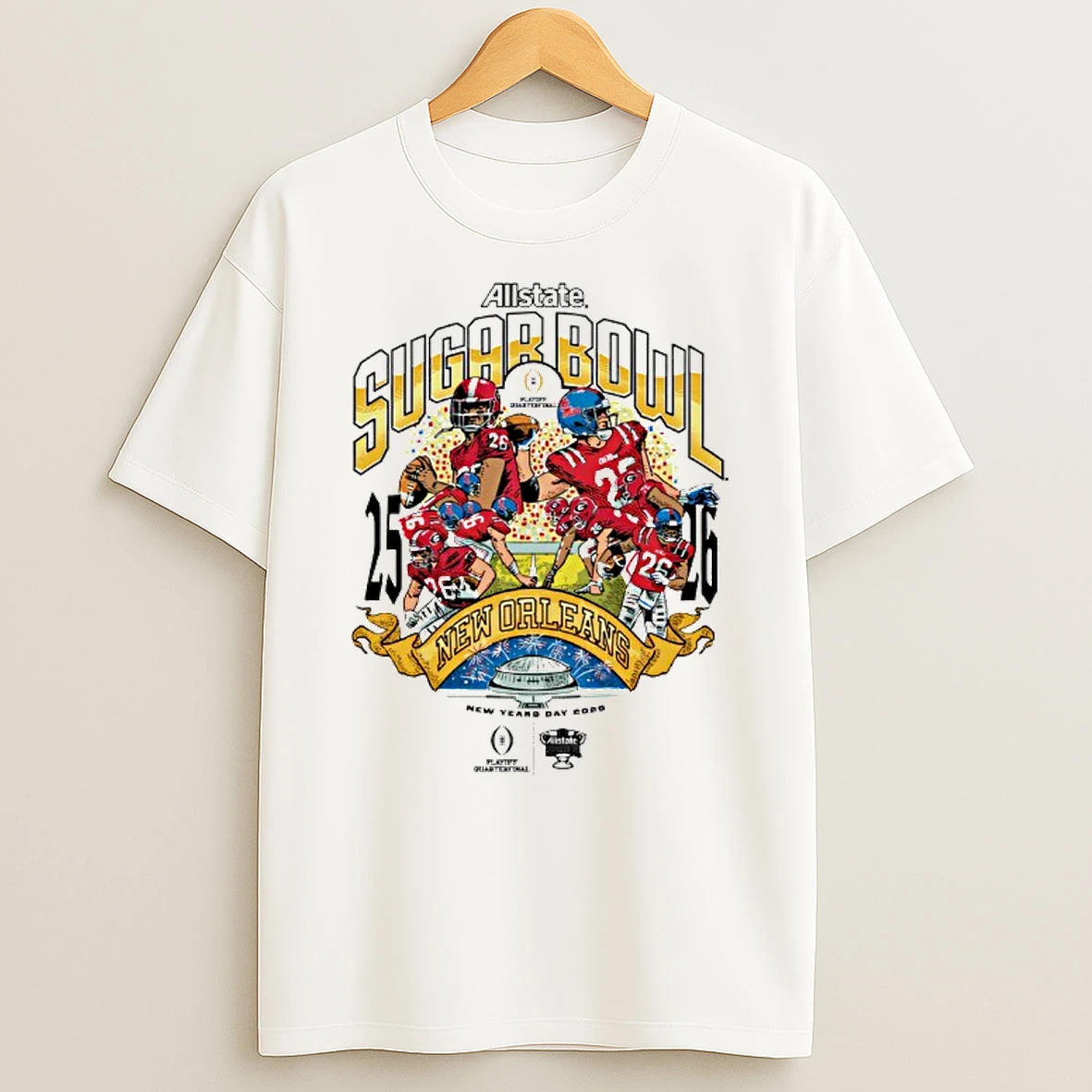 Ole Miss 2026 Allstate Sugar Bowl New Orleans T Shirt