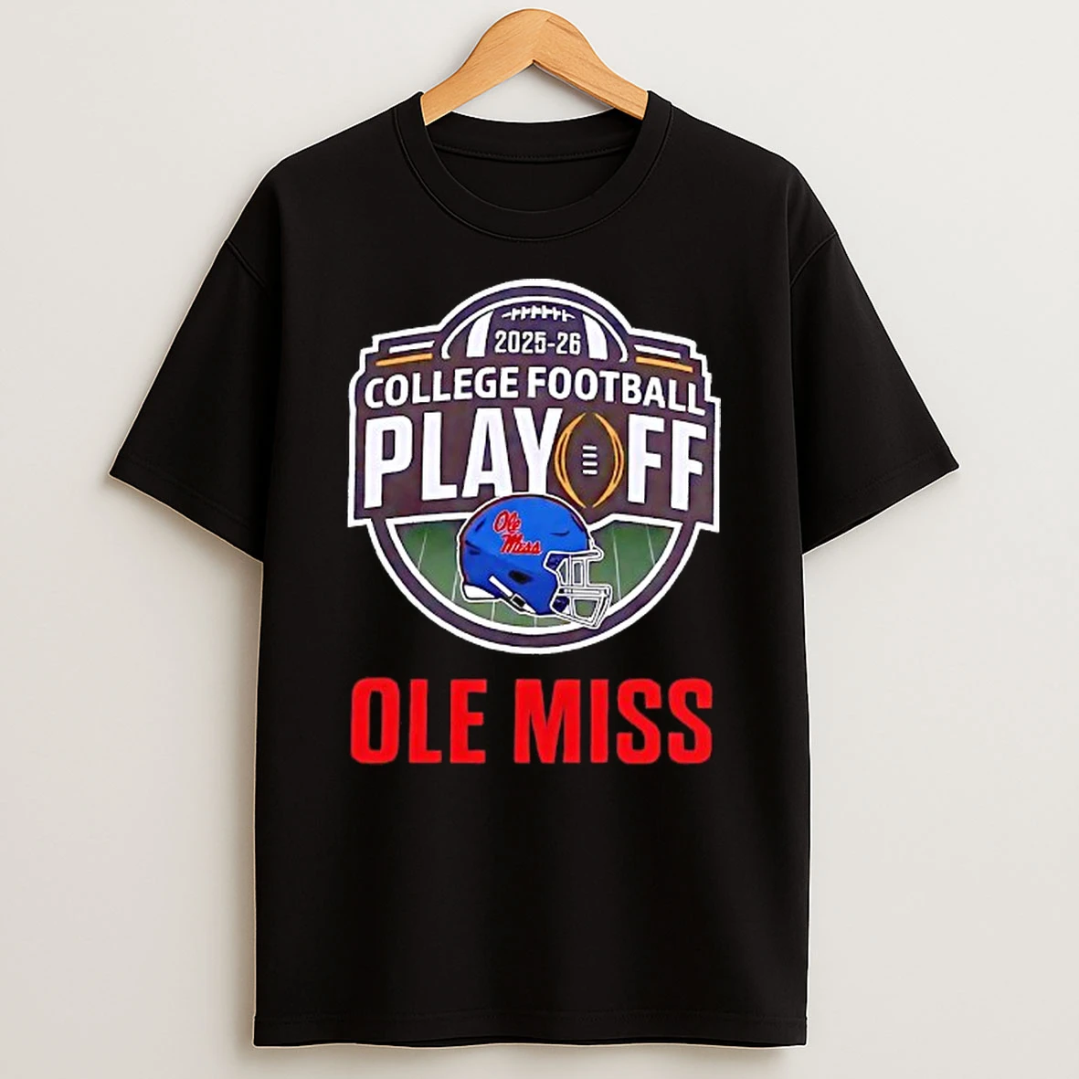 Ole Miss Rebels 2025 2026 Cfp Helmet Logo T Shirt
