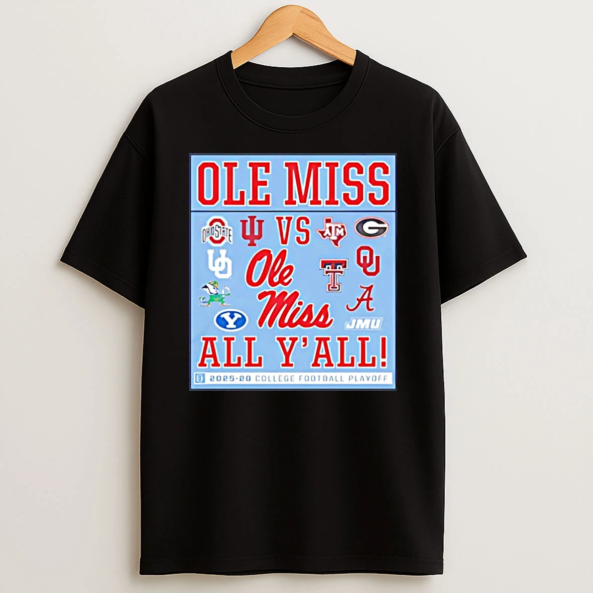 Ole Miss Rebels 2025 26 Cfp Ole Miss Vs Yall T Shirt