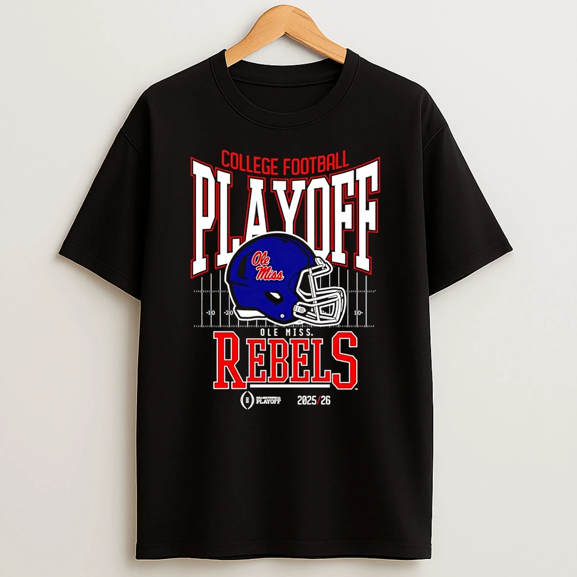 Ole Miss Rebels 2025 26 College Football Playoff Cfp Helmet T Shirt