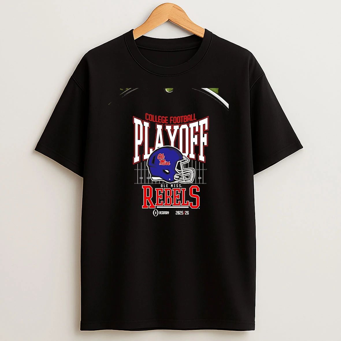 Ole Miss Rebels 2025 26 College Football Playoff Cfp Helmet Chriast T Shirt
