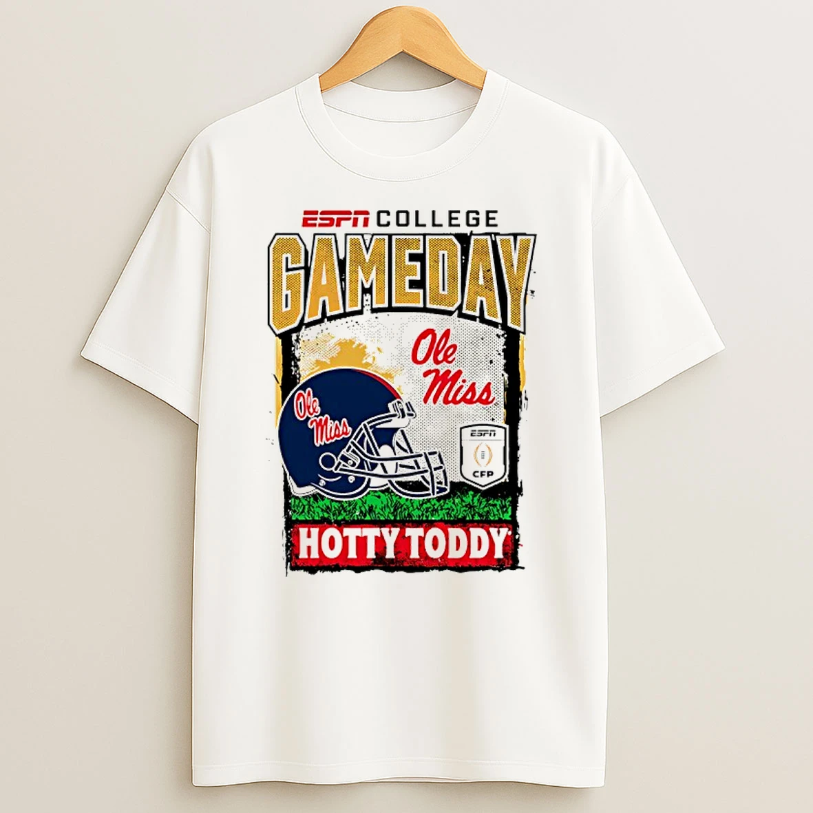 Ole Miss Rebels 2025 26 College Football Playoff Gameday Hotty Toddy Mascot T Shirt
