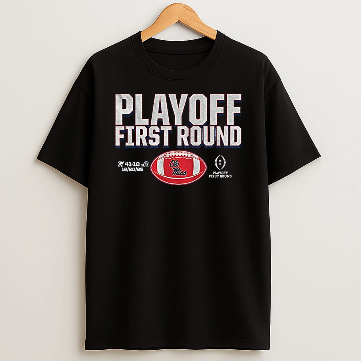 Ole Miss Rebels 2025 Cfp Playoff First Round Winner T Shirt