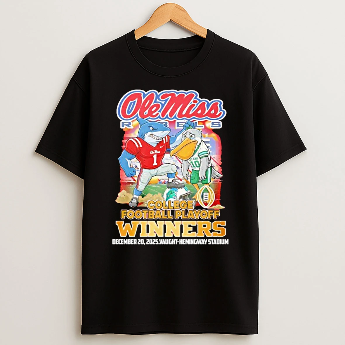 Ole Miss Rebels 2025 College Playoff Ncaa Winner Beat Tulane T Shirt