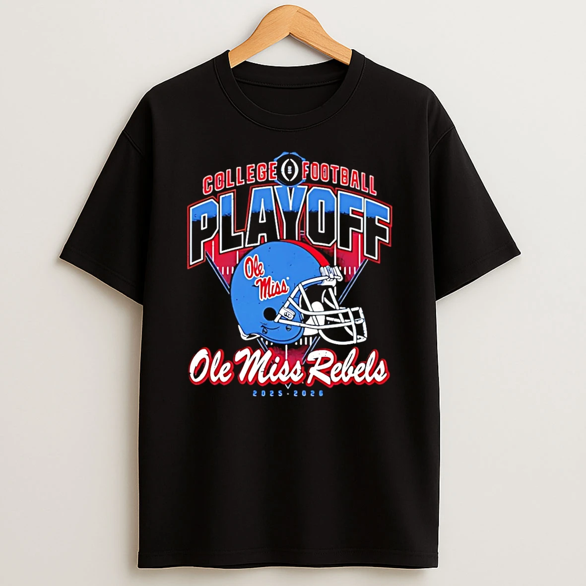 Ole Miss Rebels College Football Playoff 2025 2026 Helmet T Shirt