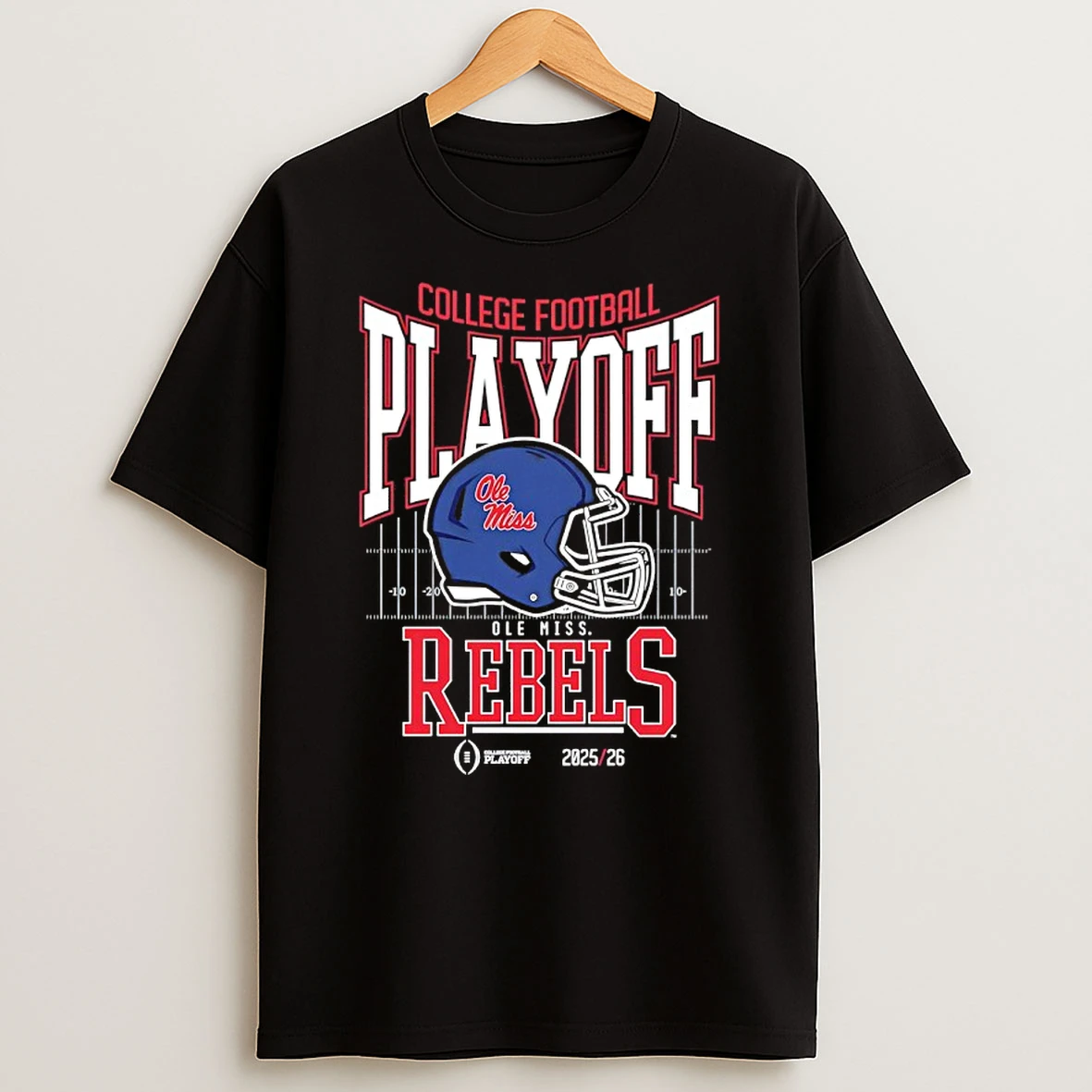 Ole Miss Rebels College Football Playoff 2025 26 Helmet T Shirt