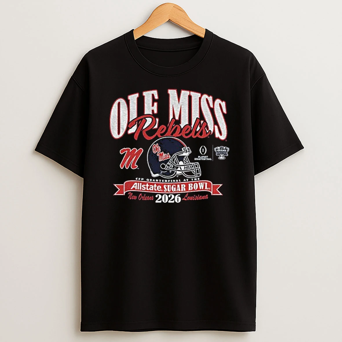 Ole Miss Rebels College Football Playoff 2026 Allstate Sugar Bowl T Shirt