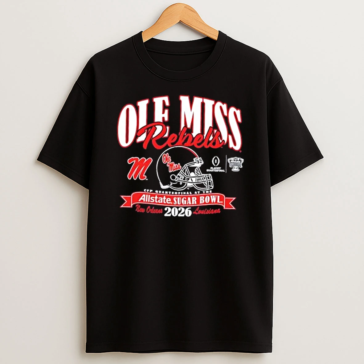 Ole Miss Rebels College Football Playoff 2026 Sugar Bowl T Shirt