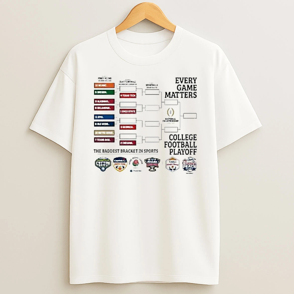 Ole Miss Rebels Football 2025 College Football Playoffs 12 T Shirt