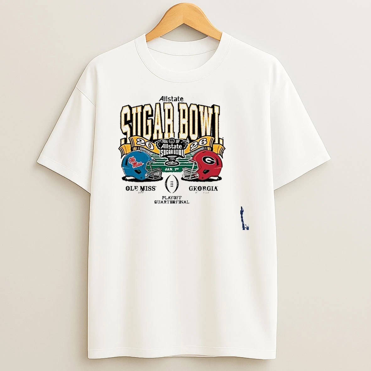 Ole Miss Rebels Football 2025 Sugar Bowl Bound Vs Georgia Bulldogs T Shirt