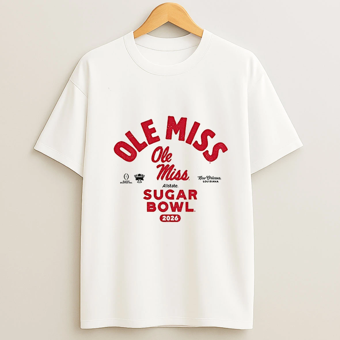 Ole Miss Rebels Sugar Bowl 2026 Allstate New Orleans Louisiana T Shirt