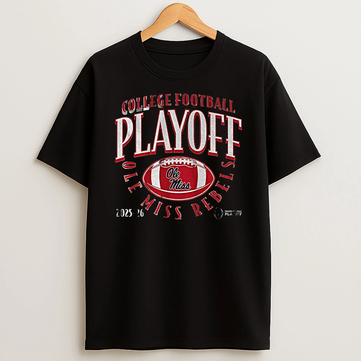 Ole Miss Rebels Football 2025 2026 Cfp Curve College Football Playoff T Shirt