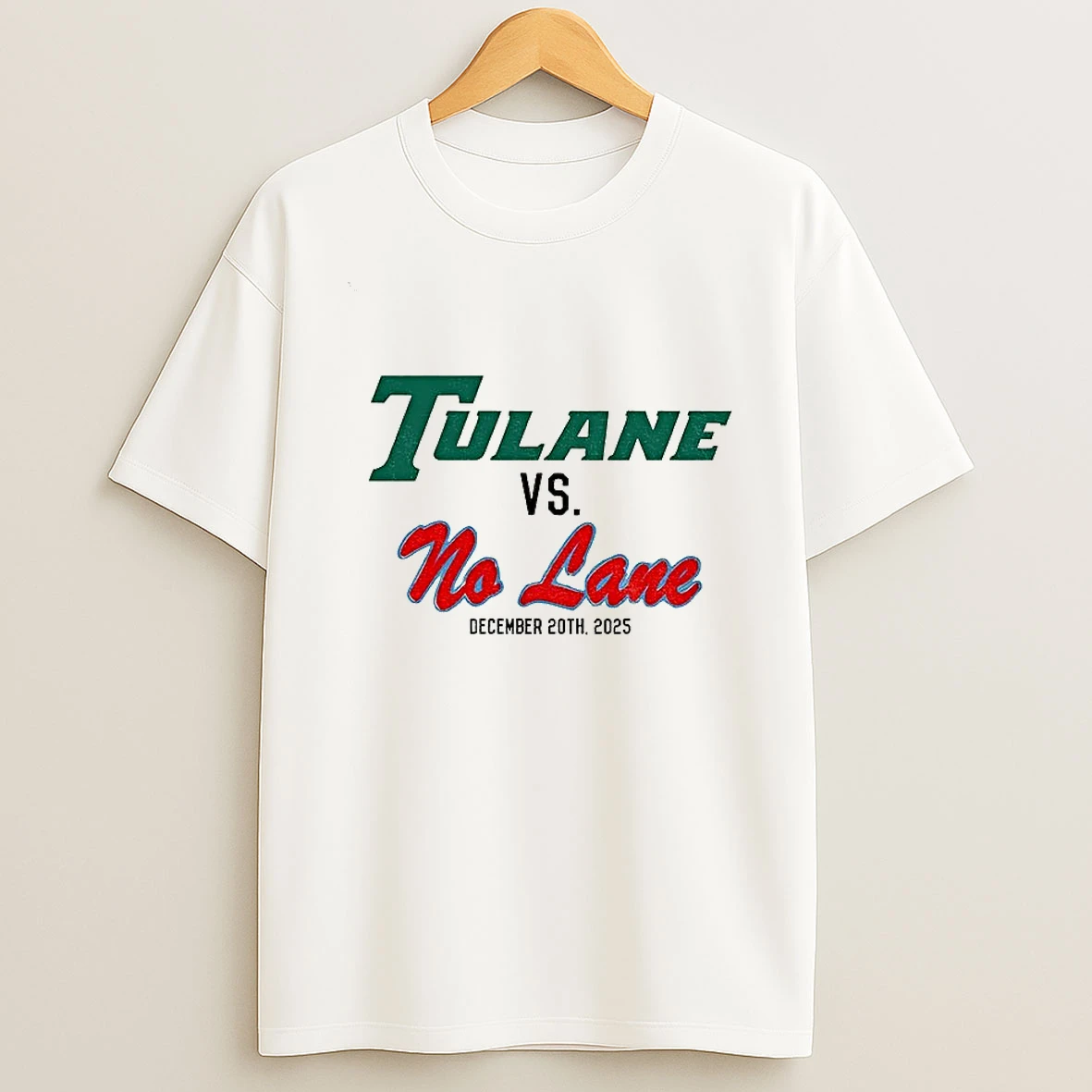 Ole Miss Rebels Football Tulane Vs No Lane December 20th 2025 T Shirt