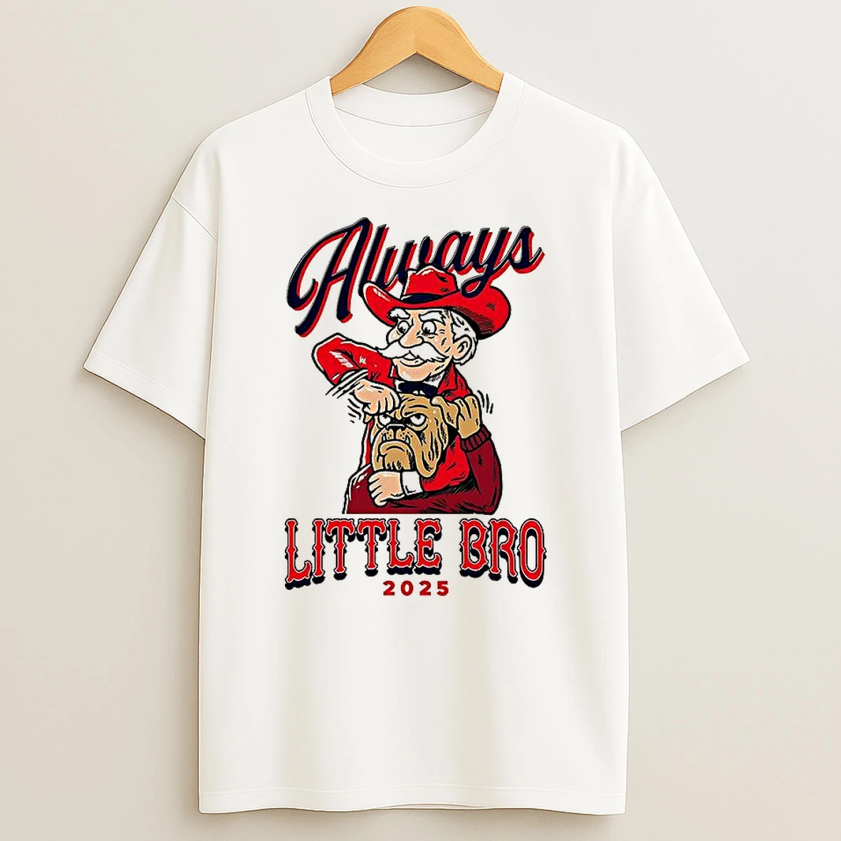 Ole Miss Rebels Vs Georgia Bulldogs Always Little Bro 2025 T Shirt