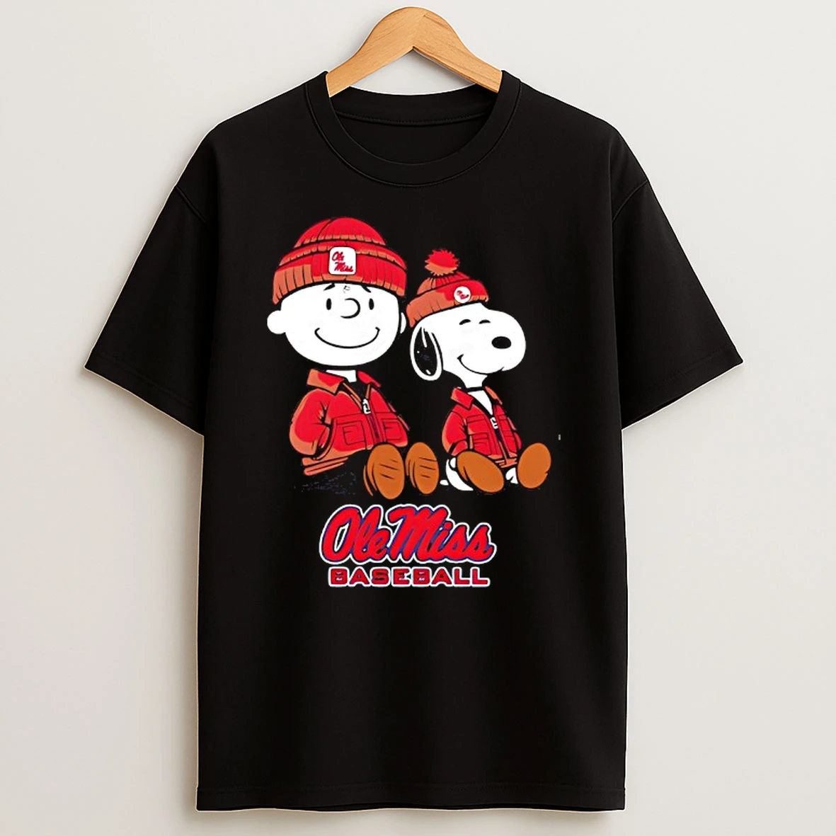Ole Miss Rebels X Snoopy And Charlie Brown T Shirt