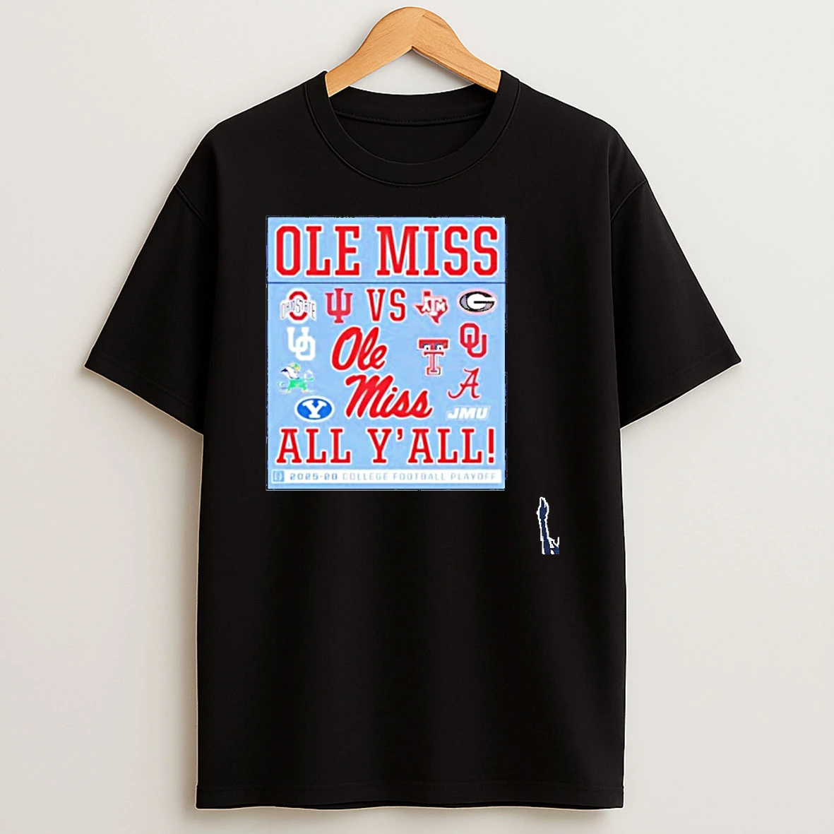 Ole Miss Vs Yall Cfp 2025 26 T Shirt