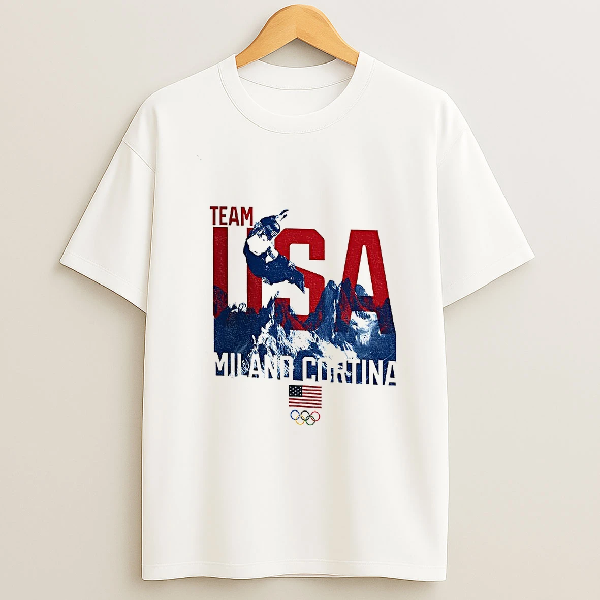 Olympic Team Usa Milano Cortina 2026 American Flag T Shirt