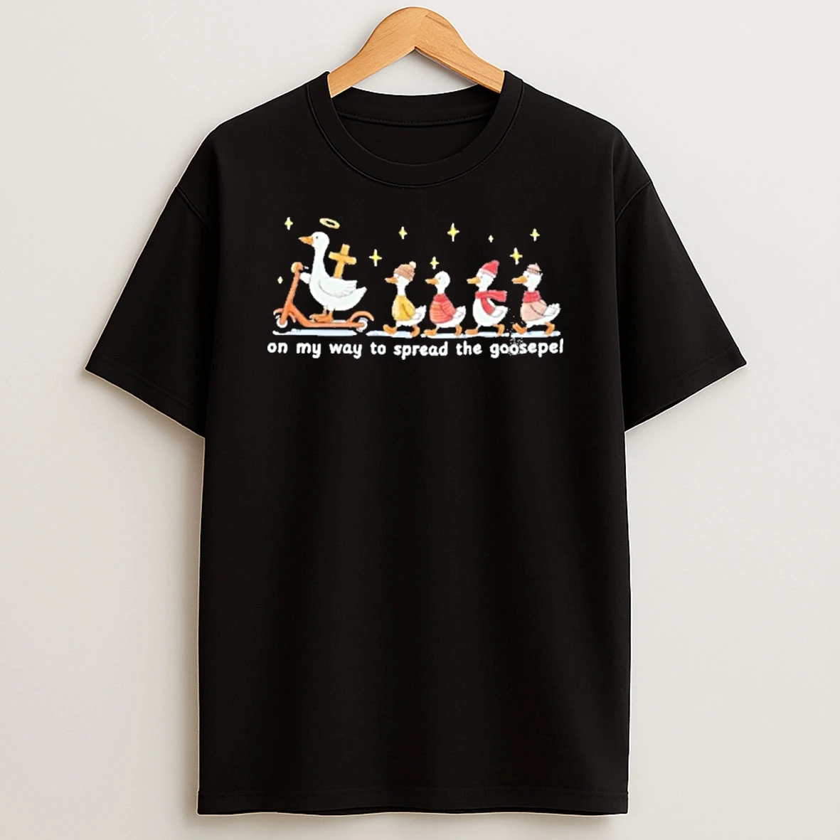 On My Way To Spread The Goosepe Christmas T Shirt