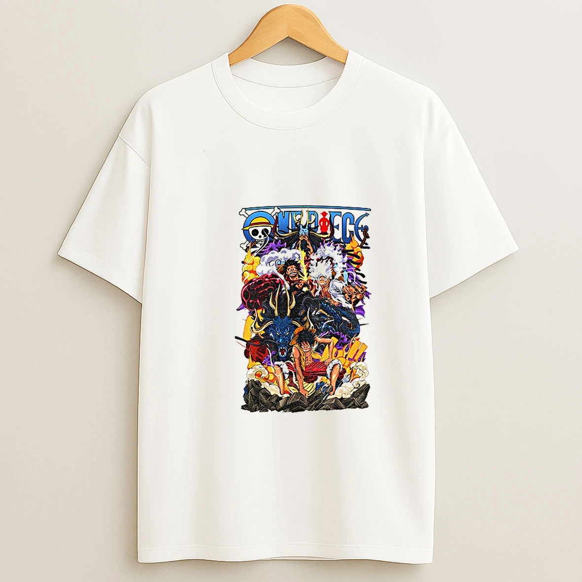 One Piece Anime Collage Manga Pirate Straw Hat T Shirt