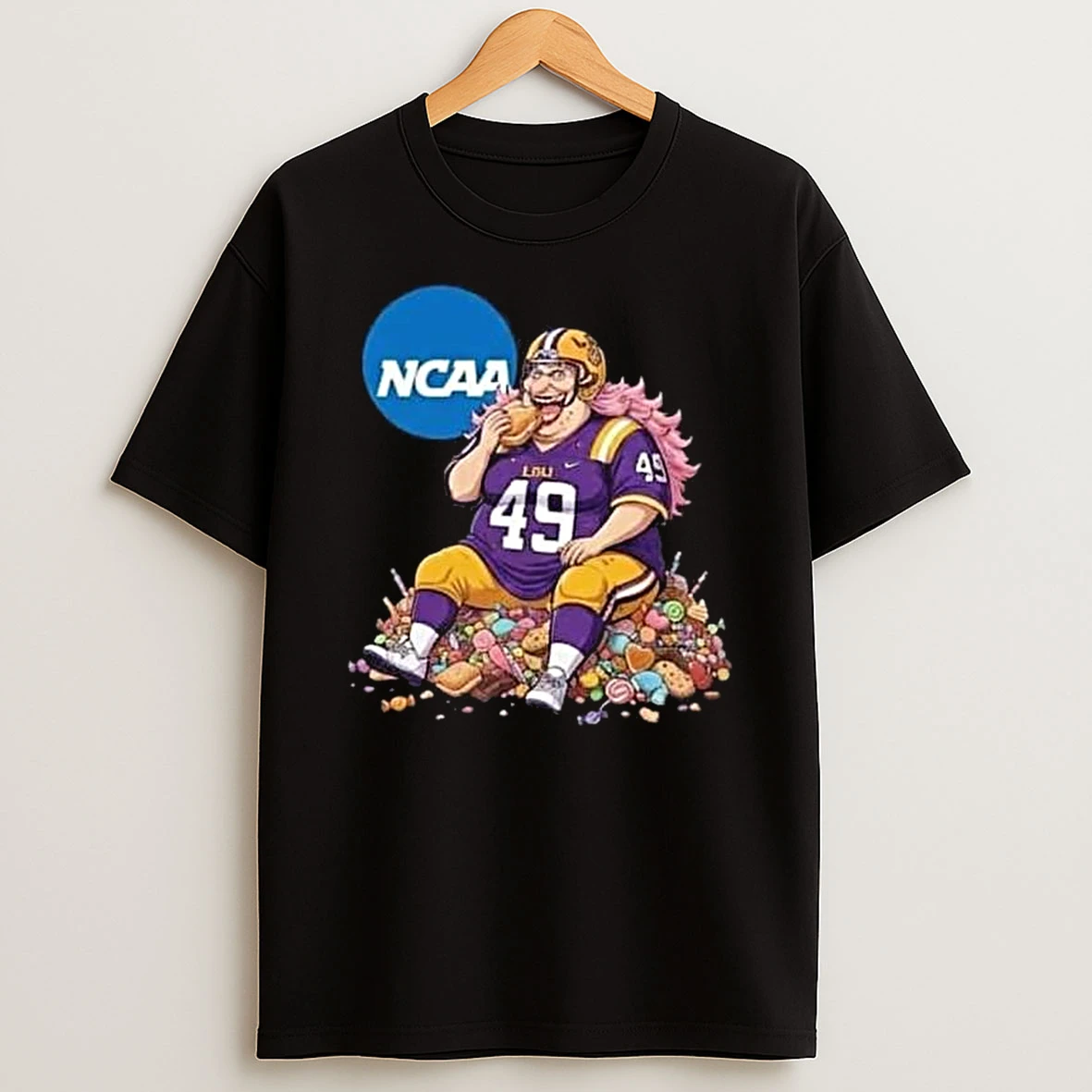 One Piece X Lsu Tigers Big Mom Ncaa College Football Playoff Bowl Season 2025 26 T Shirt