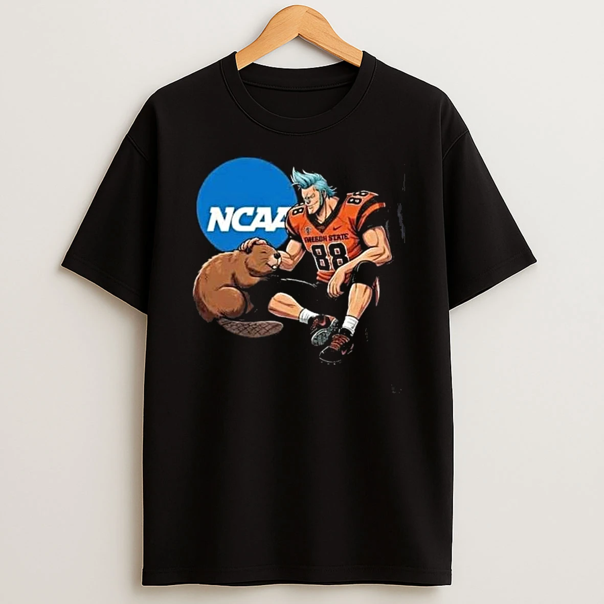 One Piece X Oregon State Beavers Franky Ncaa College Football Playoff Bowl Season 2025 26 T Shirt