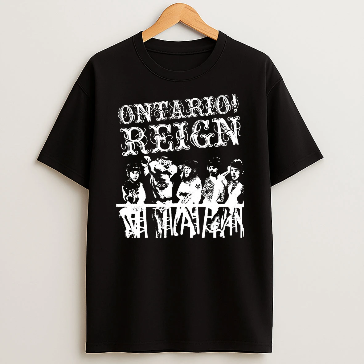Ontario Reign Ice Hockey Emo Night Panic T Shirt