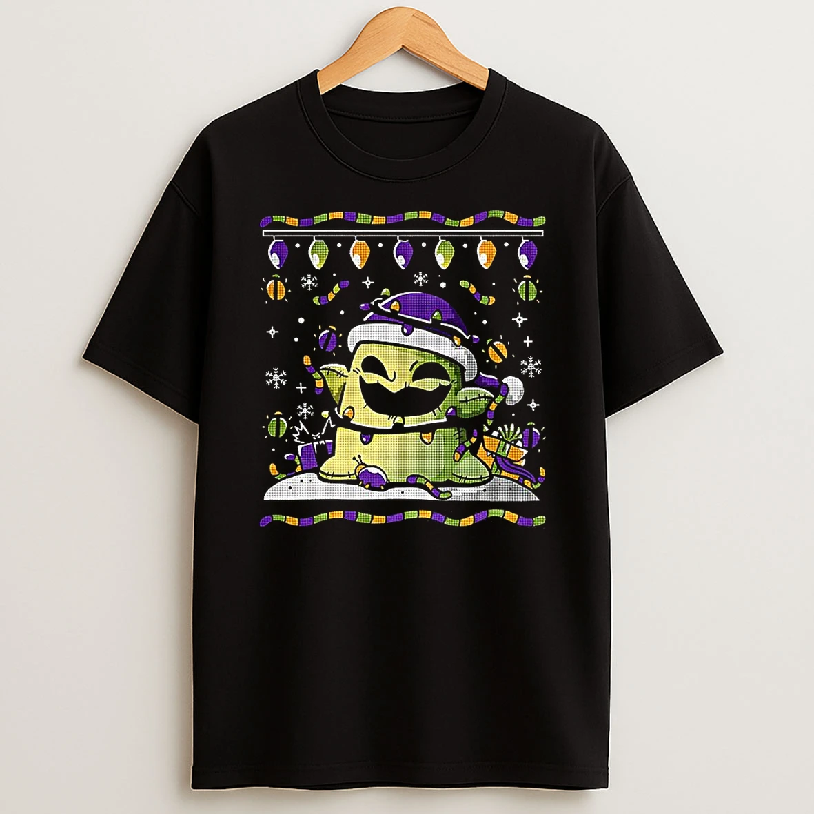 Oogie Boogie Santa Hat Ugly Christmas T Shirt