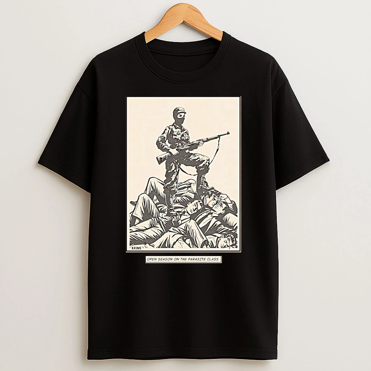 Open Season On The Parasite Class Palestina Paint T Shirt