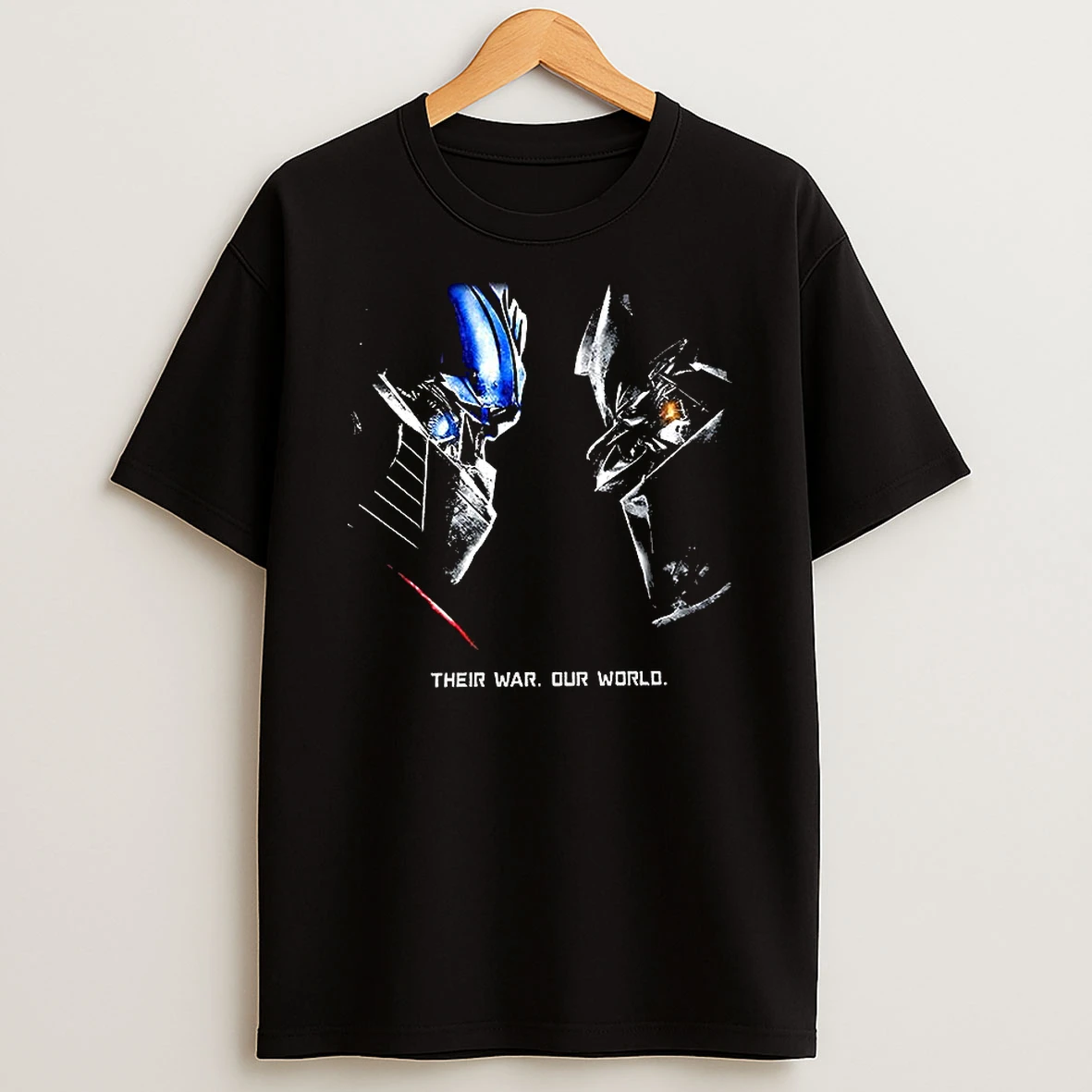 Optimus Prime Vs Megatron Transformers Their War Our World 00s Retro T Shirt