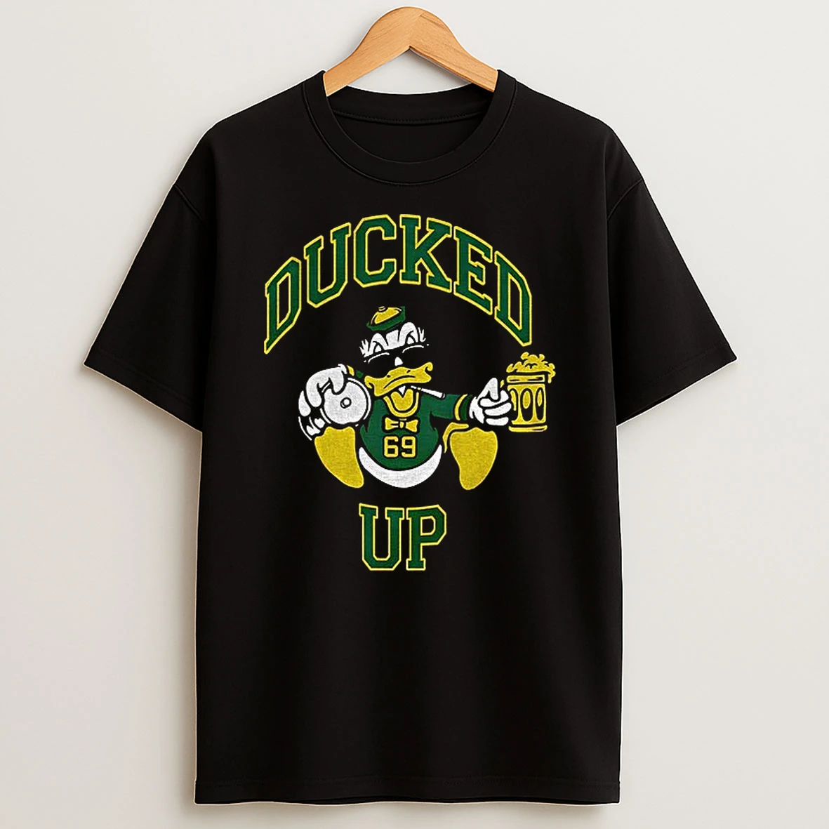 Oregon Ducked Up Parody Logo Oregon Ducks Football Nfl 2025 T Shirt