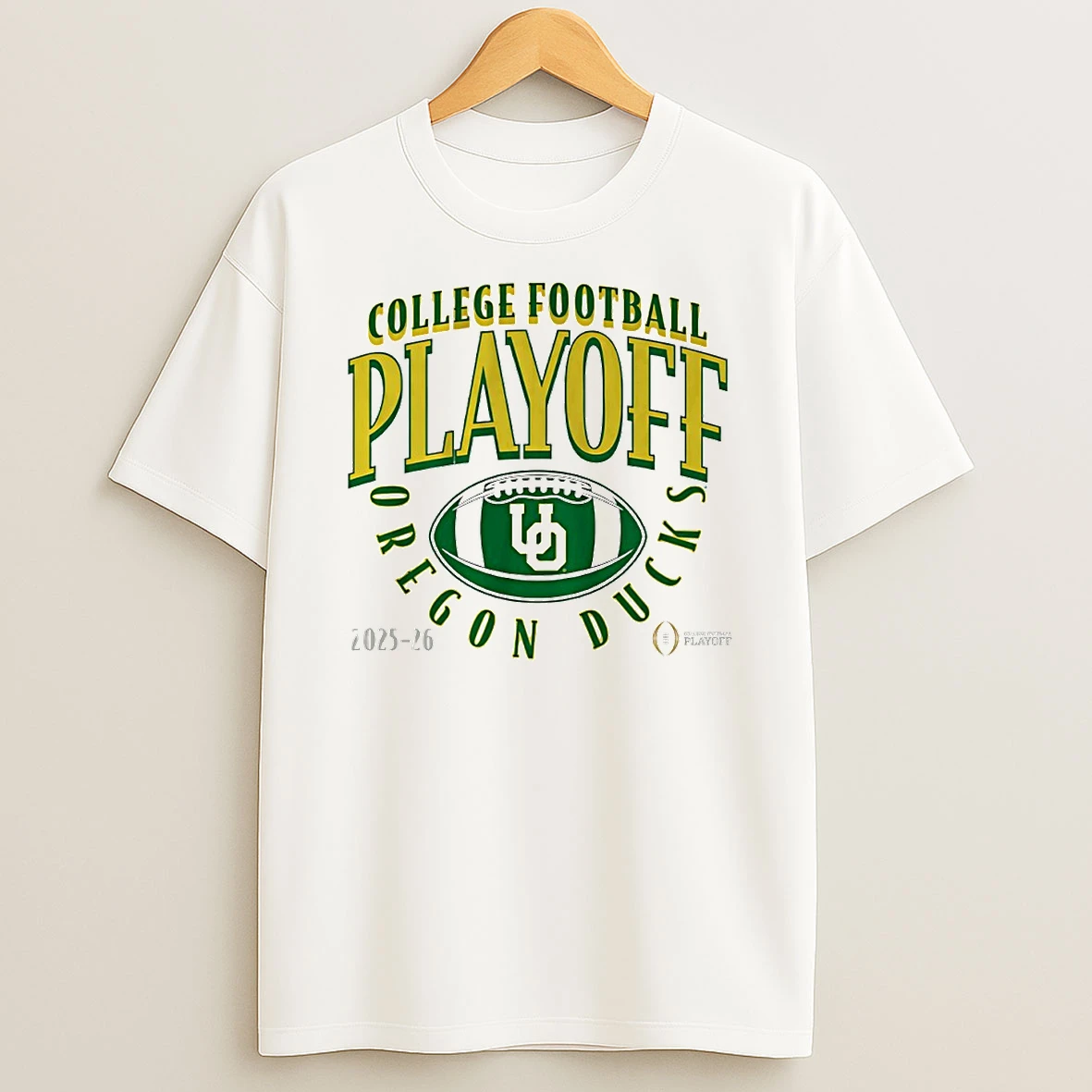 Oregon Ducks 2025 2026 College Football Playoff Curve Logo Circle T Shirt