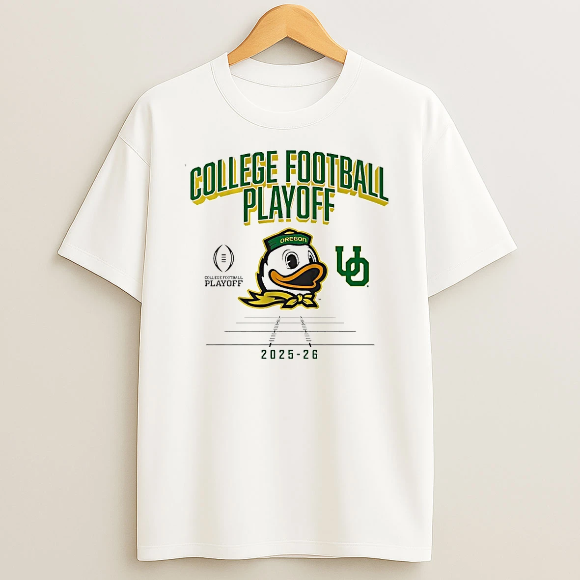 Oregon Ducks 2025 2026 College Football Playoff Mascot Circle T Shirt