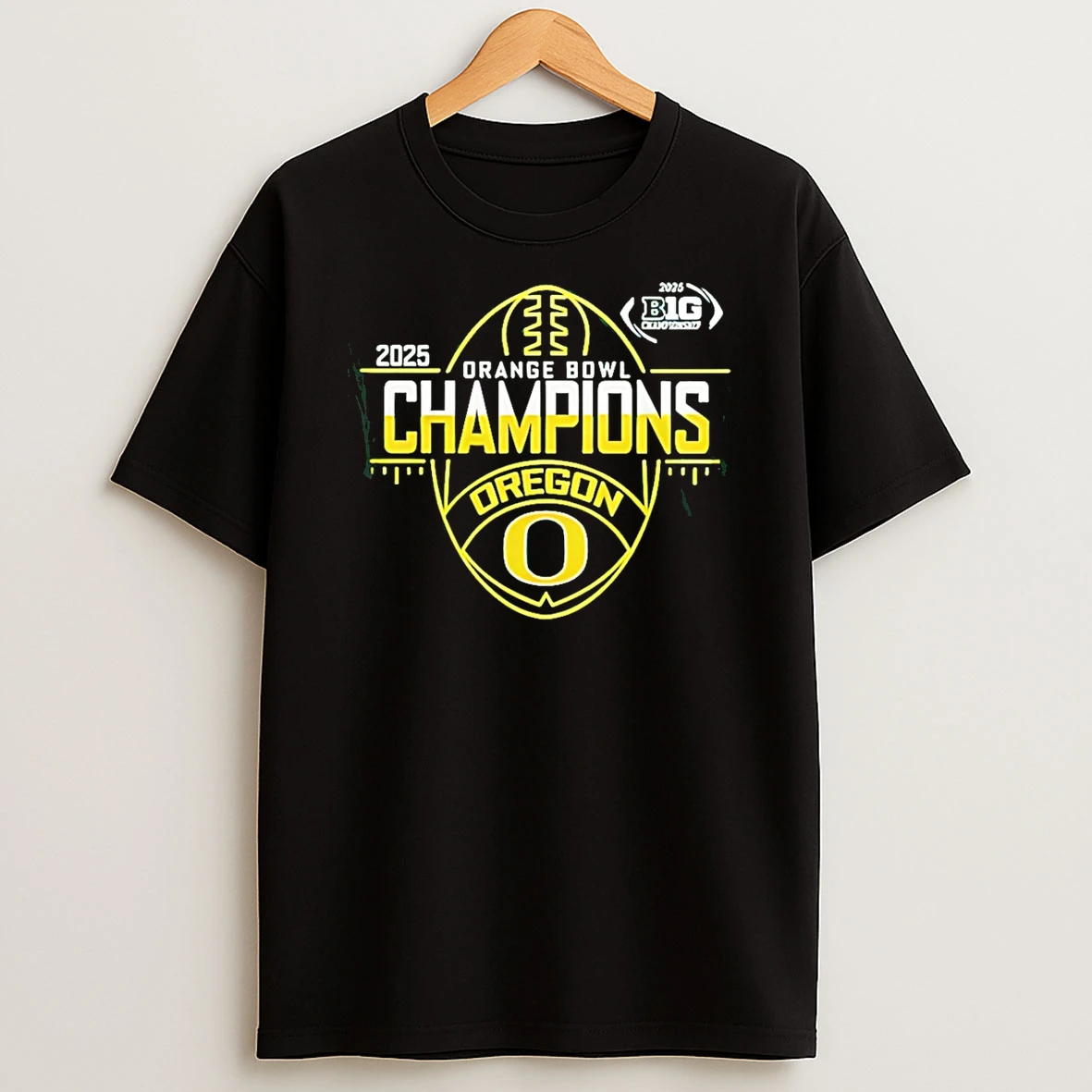 Oregon Ducks 2025 Orange Bowl Champions Logo T Shirt