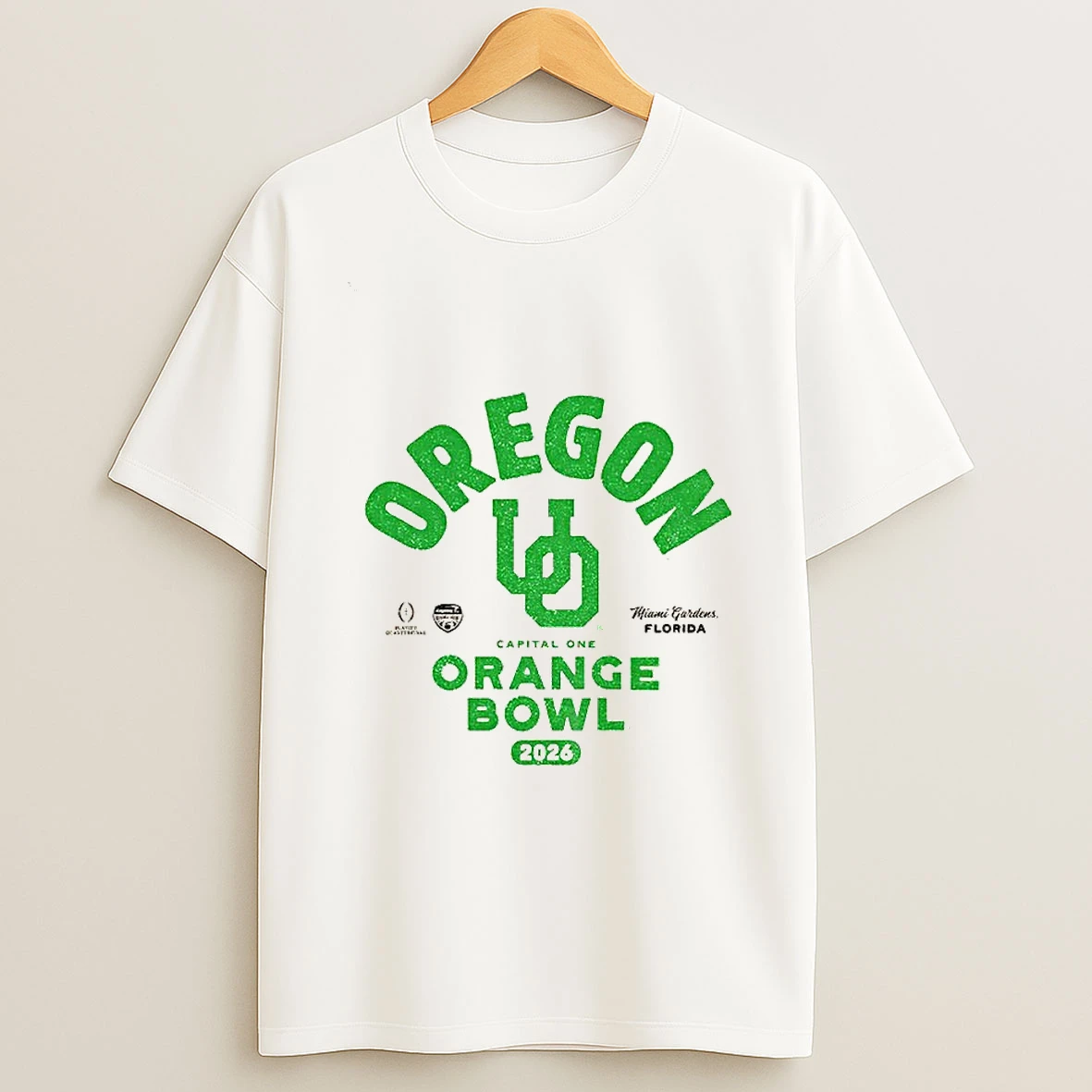 Oregon Ducks 2026 Capital One Orange Bowl Bound Cfp T Shirt
