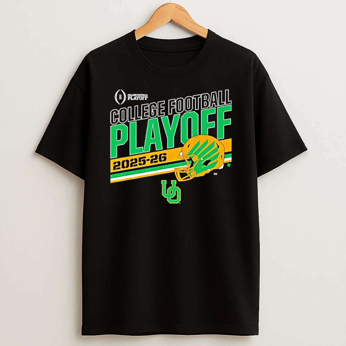 Oregon Ducks College Football Playoff 2025 26 Stripe T Shirt