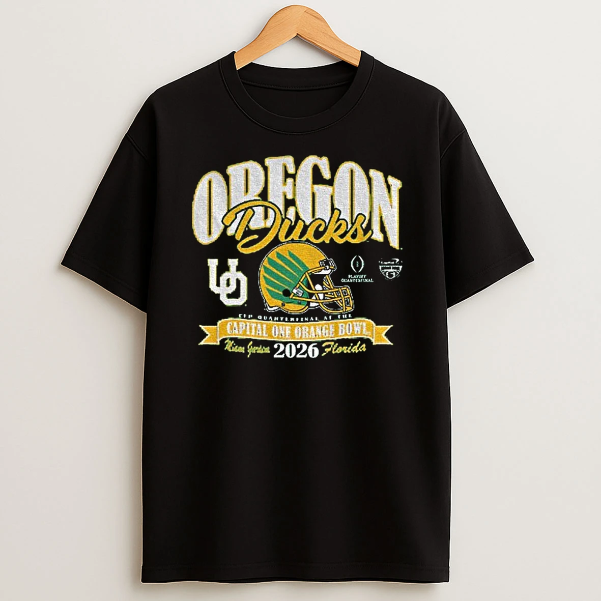 Oregon Ducks College Football Playoff 2026 Capital Once Orange Bowl T Shirt
