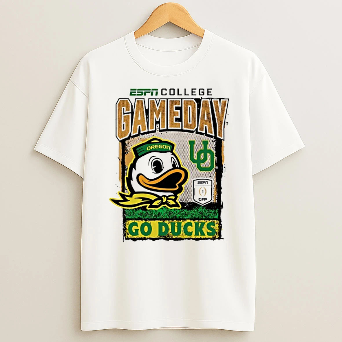 Oregon Ducks Mascot Espn College Gameday 2025 2026 College Football Playoff T Shirt