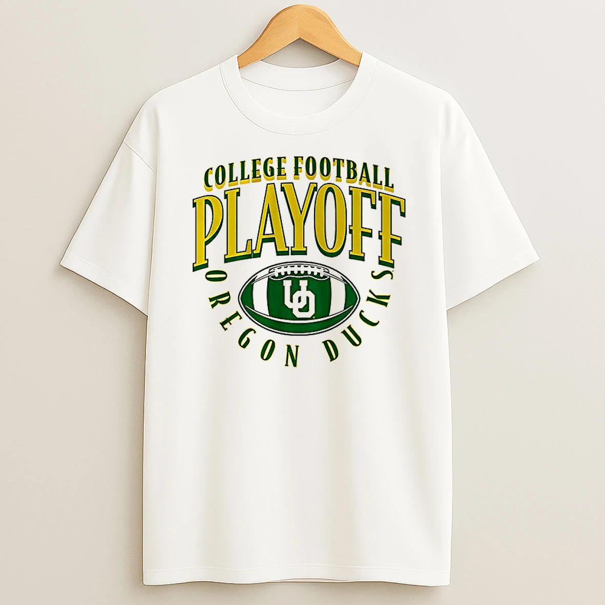 Oregon Ducks Ncaa College Football Playoff Team 2025 2026 Curve Ball Logo T Shirt