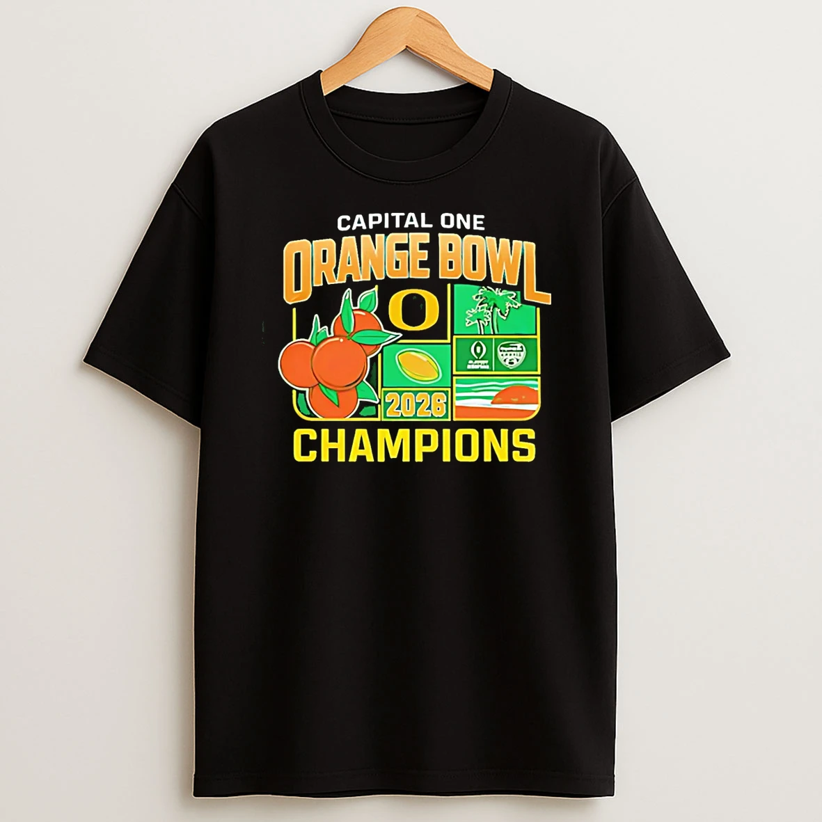 Oregon Ducks Orange Bowl Champions Ncaa 2026 T Shirt