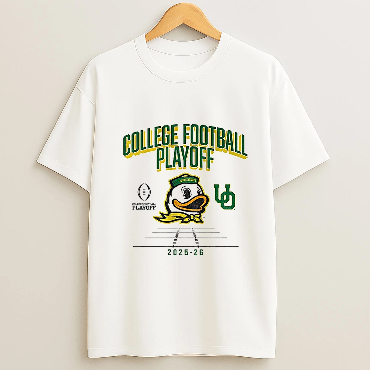 Oregon Ducks Football Cfp Mascot 2025 2026 College Football Playoff T Shirt