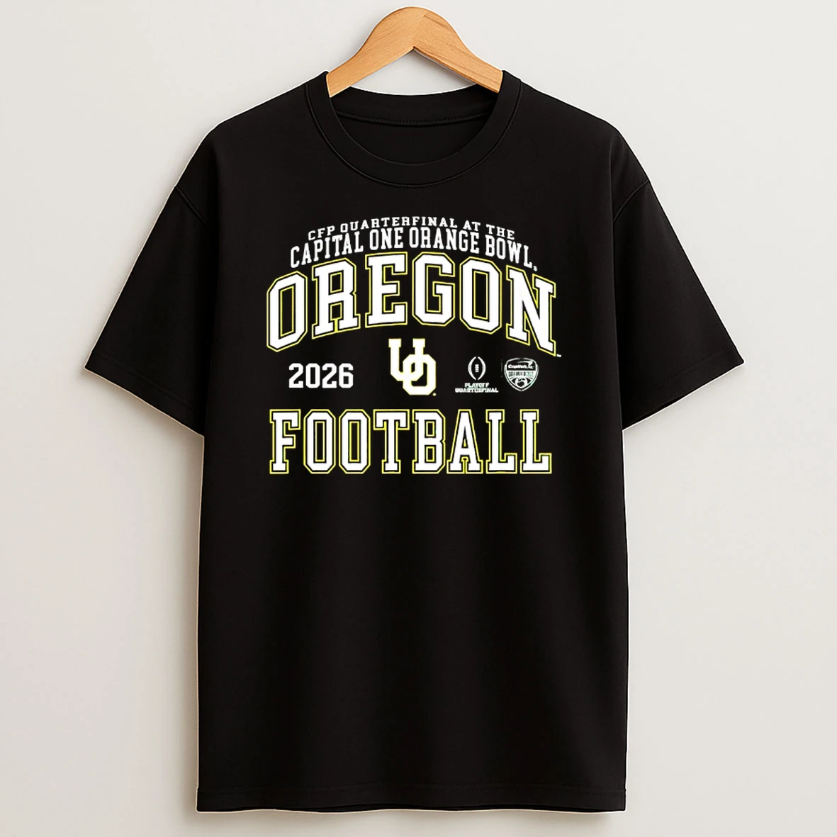 Oregon Ducks Football Cfp Quarterfinal At The Capital One Orange Bowl 2026 T Shirt