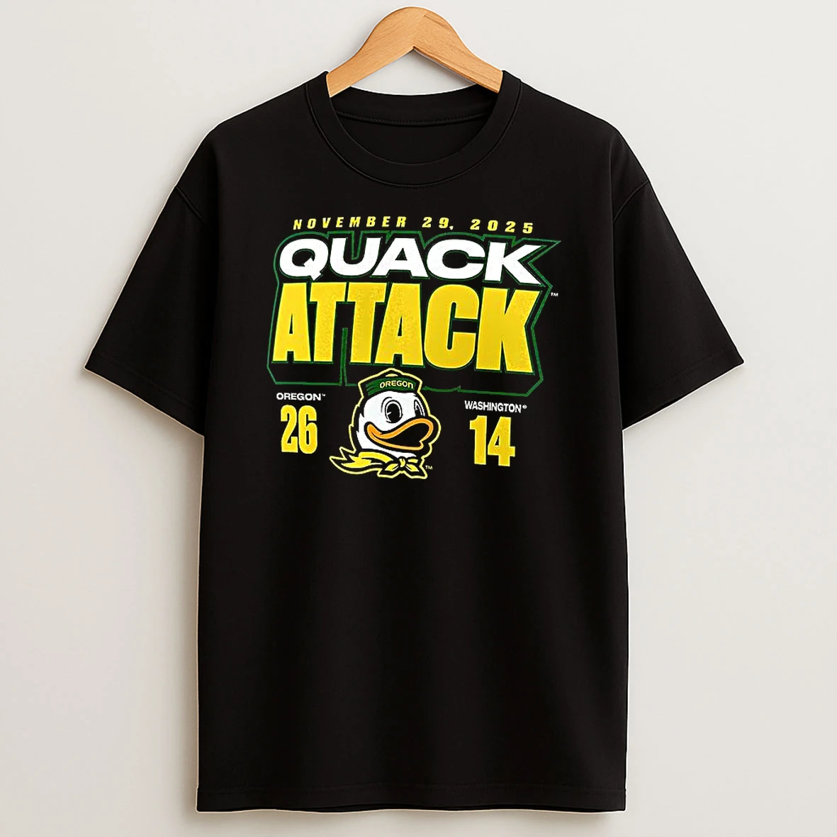 Oregon Ducks Vs Washington Huskies 2025 Quack Attack T Shirt